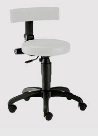 Arbeitsdrehstuhl höhenverstellbar Untergestell schwarz mit weichen Rollen Lederimitatpolster türkisblau -ECCO BLACK-